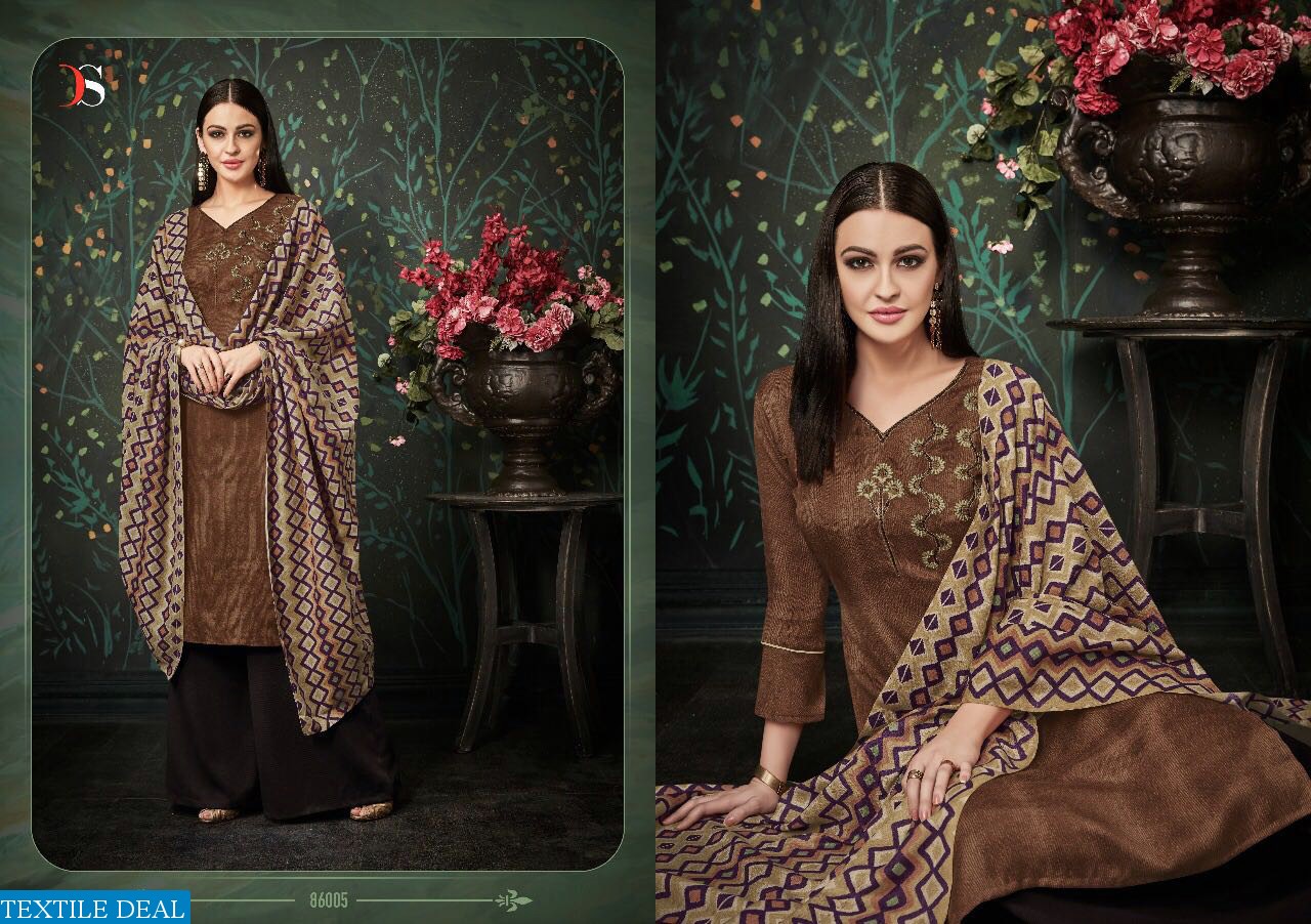 Fusion vol-2 Wholesale Winter pashmina Dress material